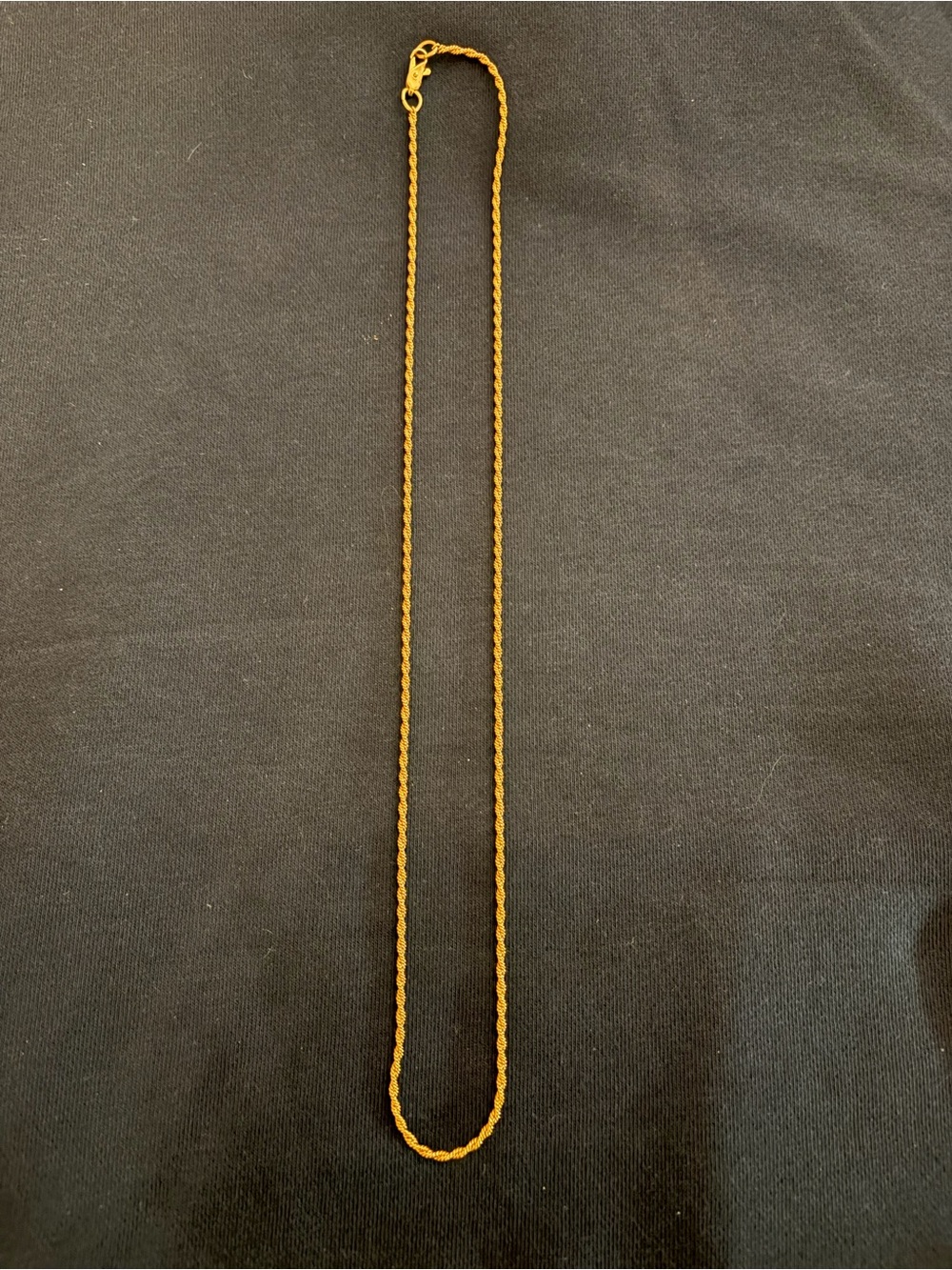 Classic Gold Rope Chain Necklace - Unisex